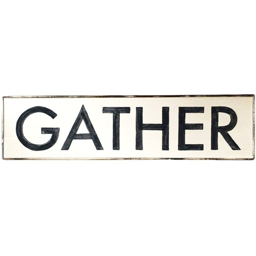 Gather white painting