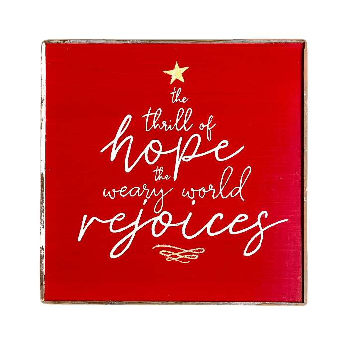 The Thrill of Hope painting - true RED betty