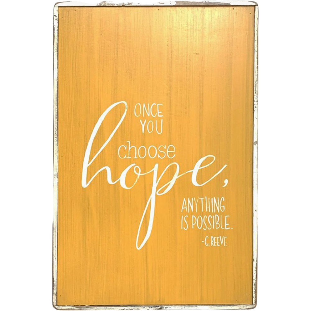 Choose Hope Yellow Painting