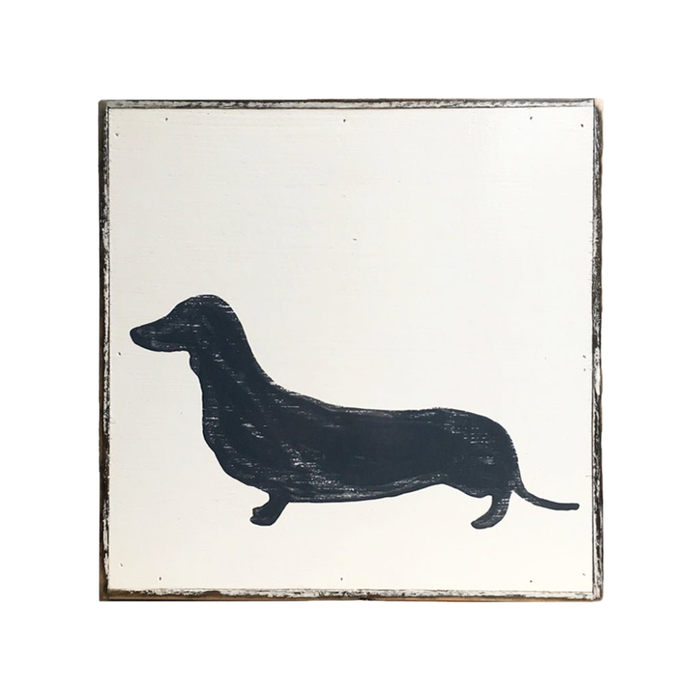 Dachshund Silhouette painting 