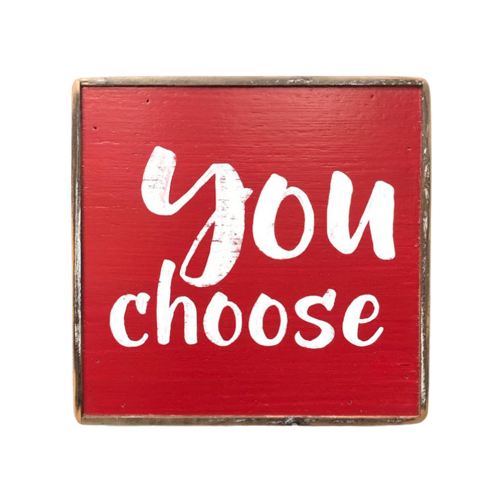 You choose red painting