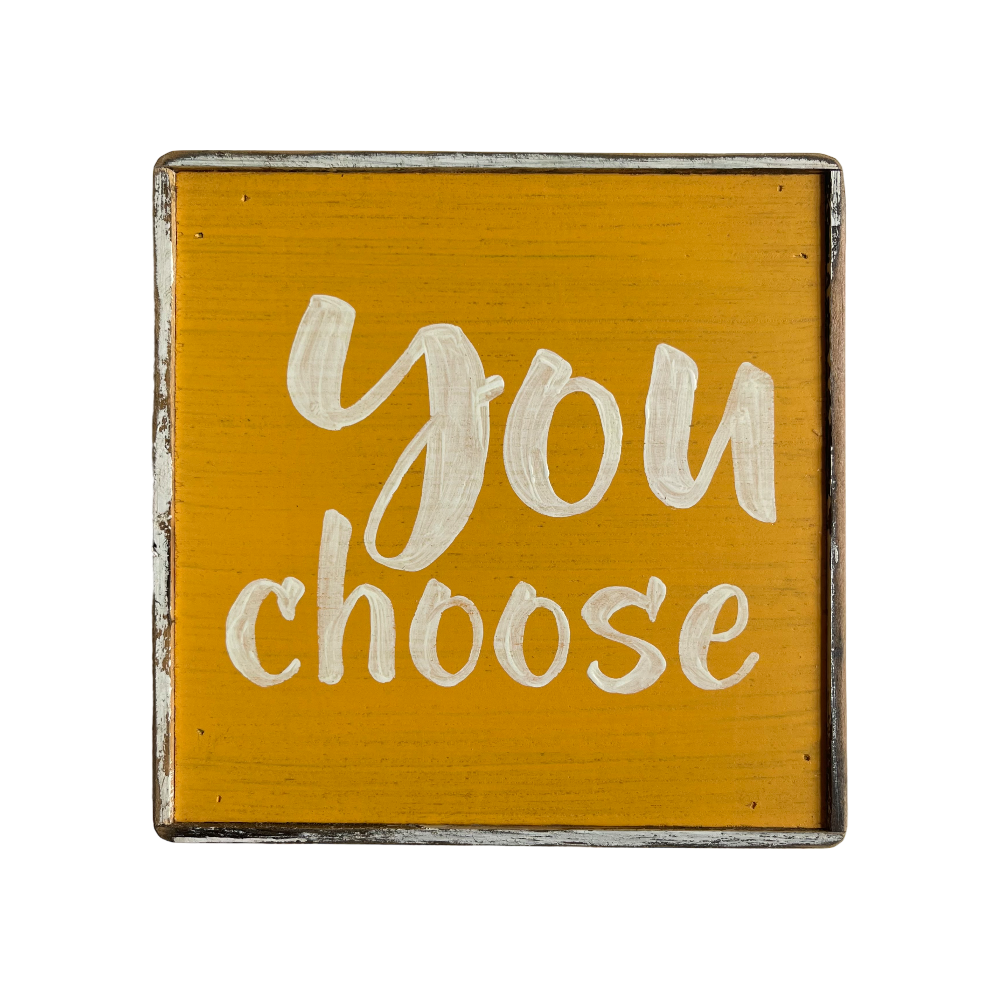 You choose yellow painting