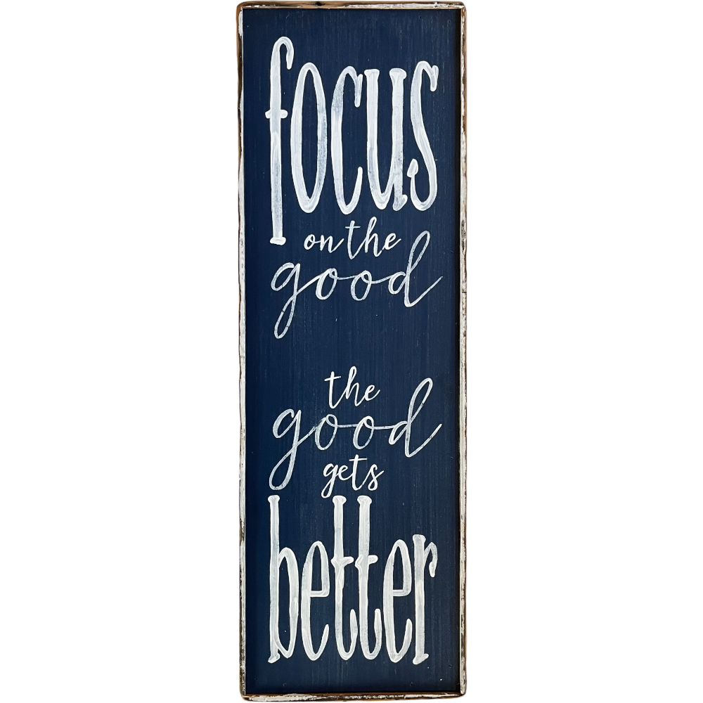 Focus on good blue painting