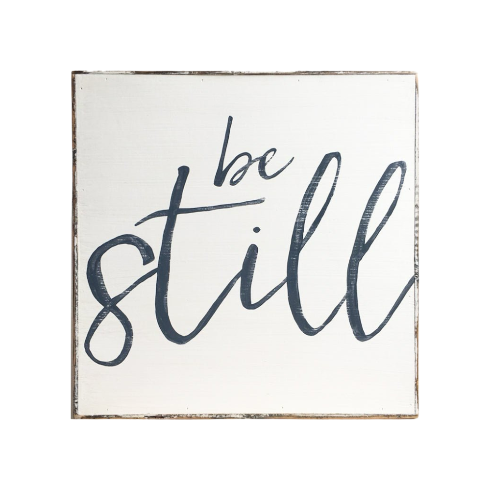 Be still white painting