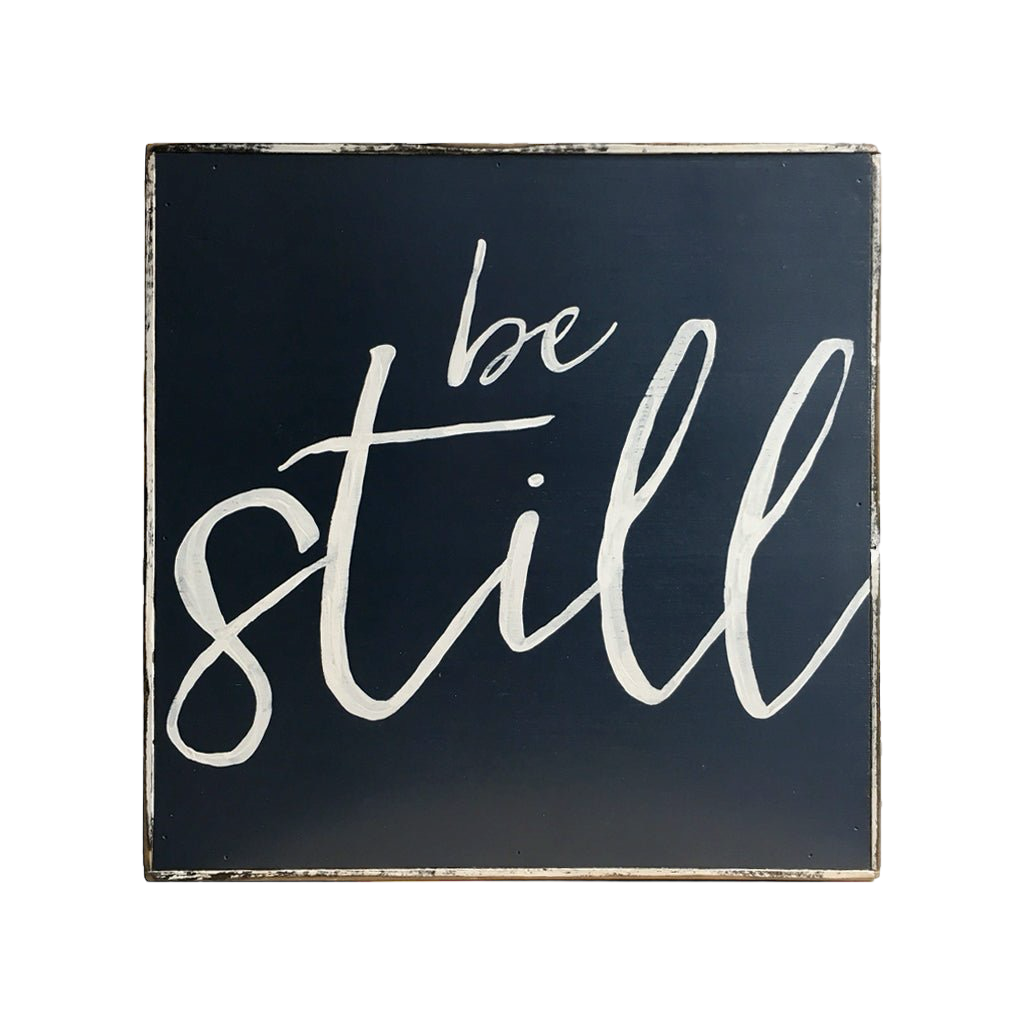 Be still blue painting