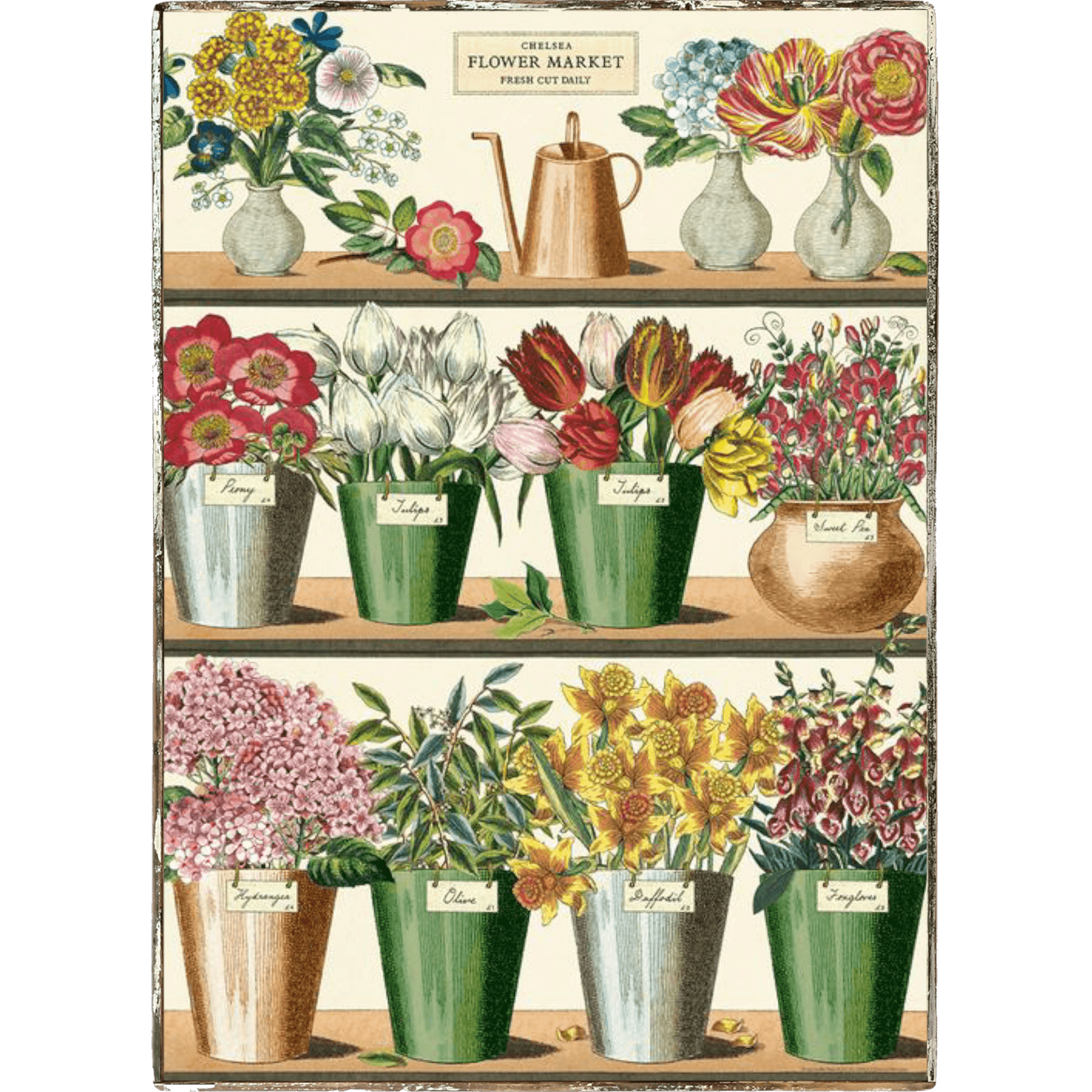 Flower Market Framed Poster - true RED betty