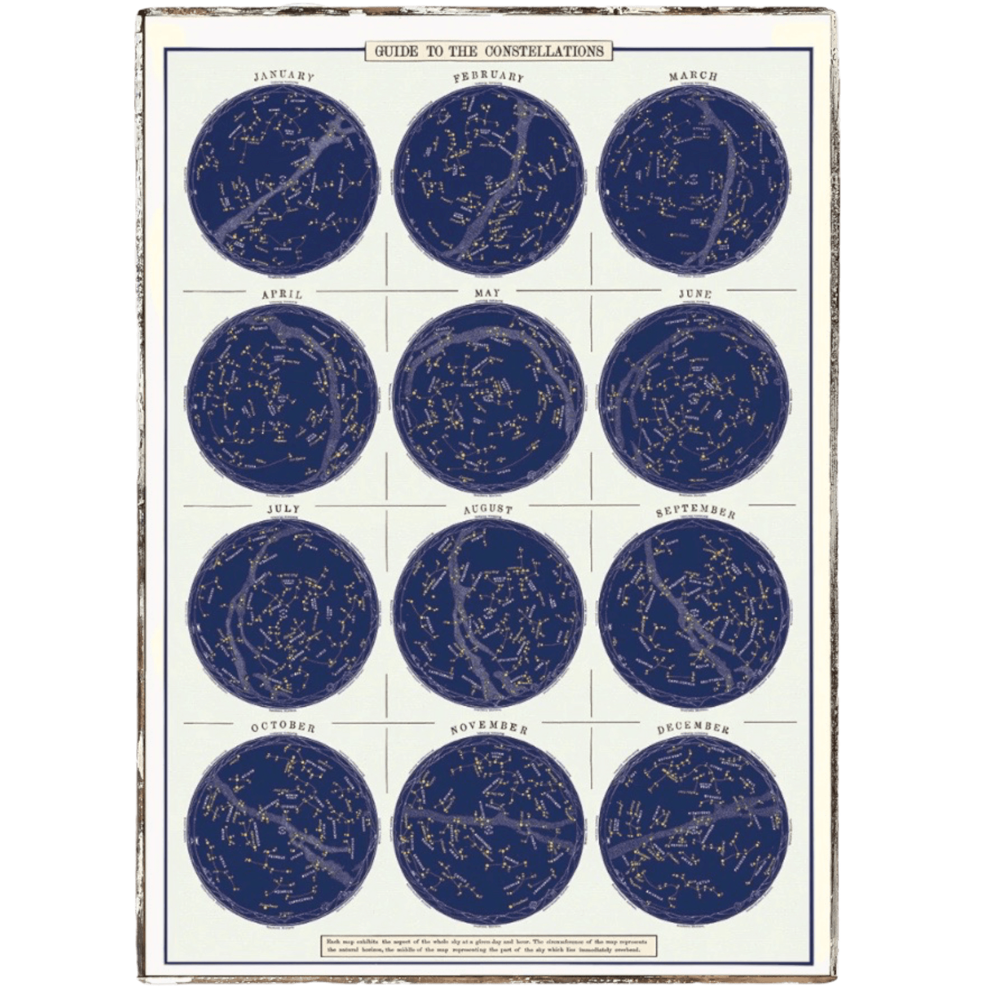 Guide to the Constellations Framed Poster - true RED betty