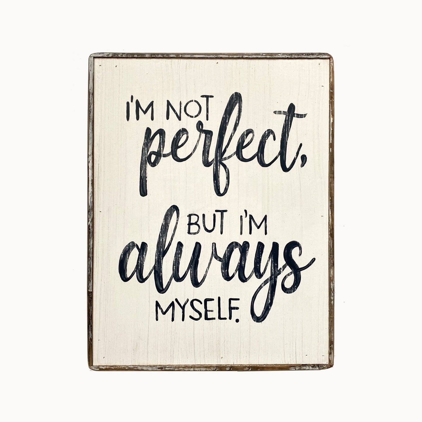 I'm Not Perfect painting - true RED betty