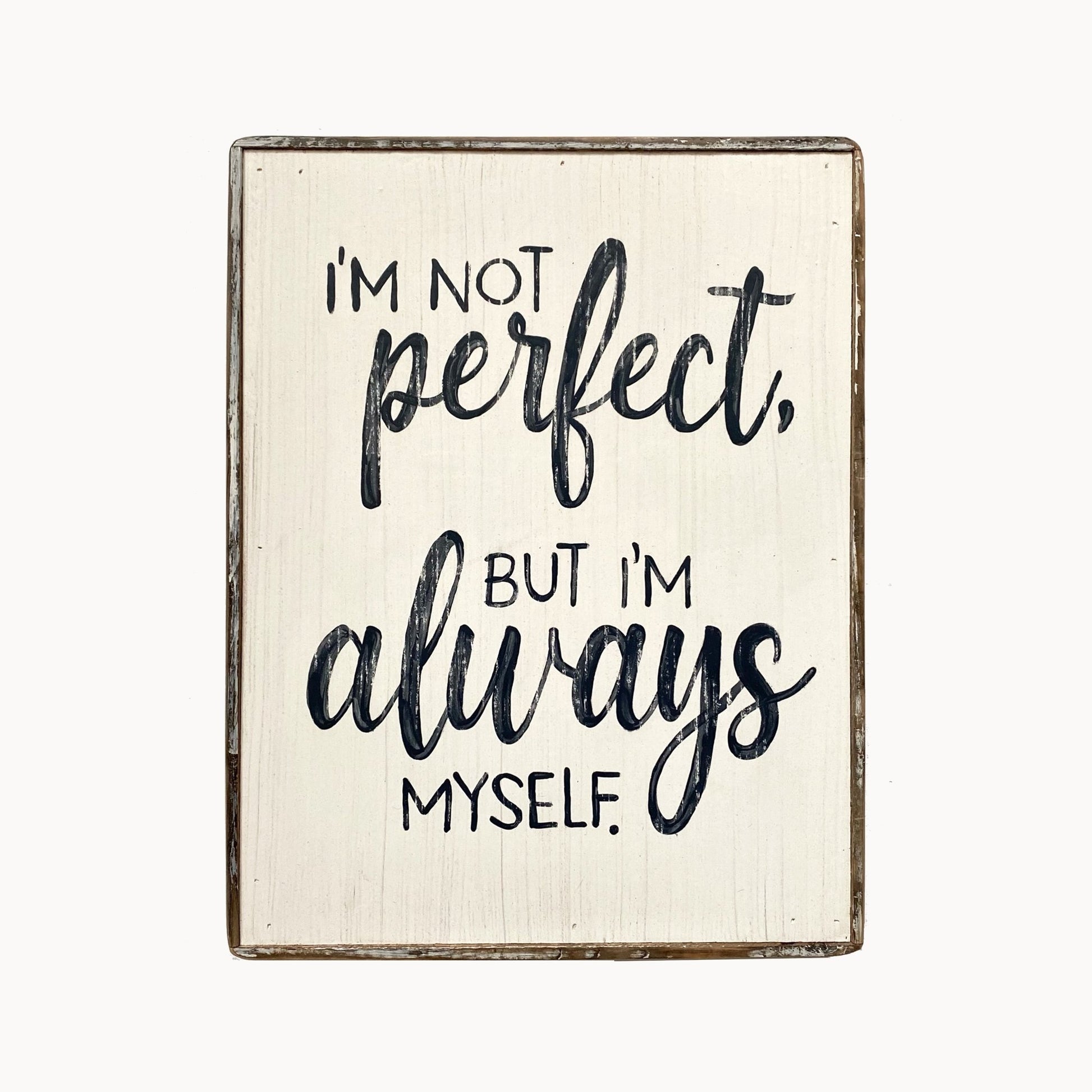 I'm Not Perfect painting - true RED betty