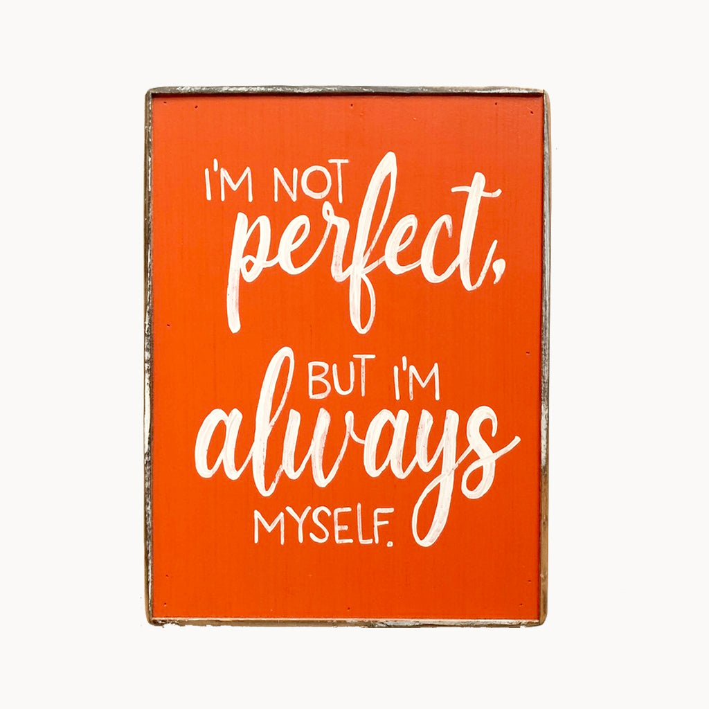 I'm Not Perfect painting - true RED betty